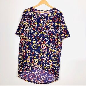 Lula Roe Whimsical Purple Irma‎ XS A0018